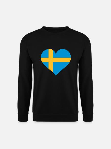 schweden herz - Unisex Sweatshirt - black