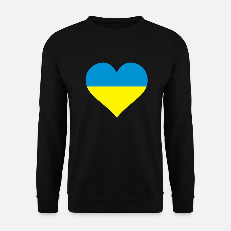 ukraine herz - Unisex Pullover - Schwarz