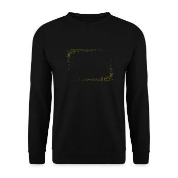 Sternrahmen Gold - Unisex Pullover - Schwarz - Vorne - Alina (178cm) & Michal (187cm)