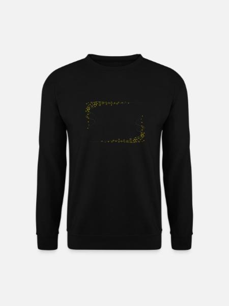 Sternrahmen Gold - Unisex Pullover - Schwarz