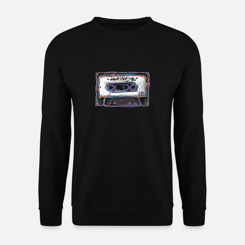Kassette HipHop 90s - Unisex Pullover - Schwarz