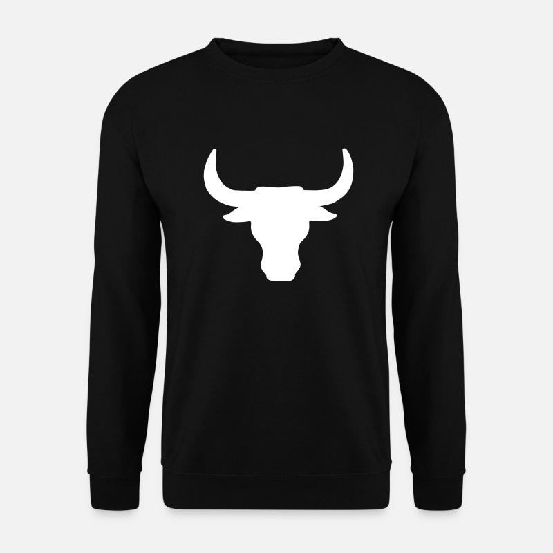stier - stierkopf - Unisex Pullover - Schwarz