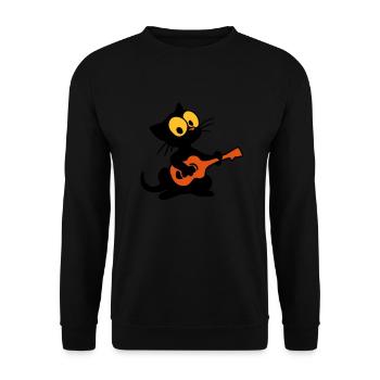 Georgie makes music - Unisex Sweatshirt - black - Front - Alina (178cm) & Michal (187cm)