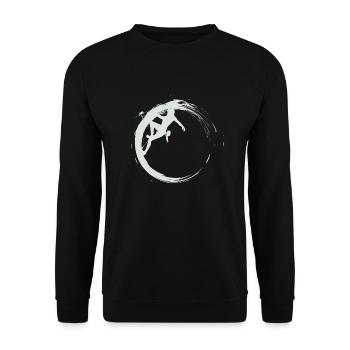 boulderer - Unisex Pullover - Schwarz - Vorne - Alina (178cm) & Michal (187cm)