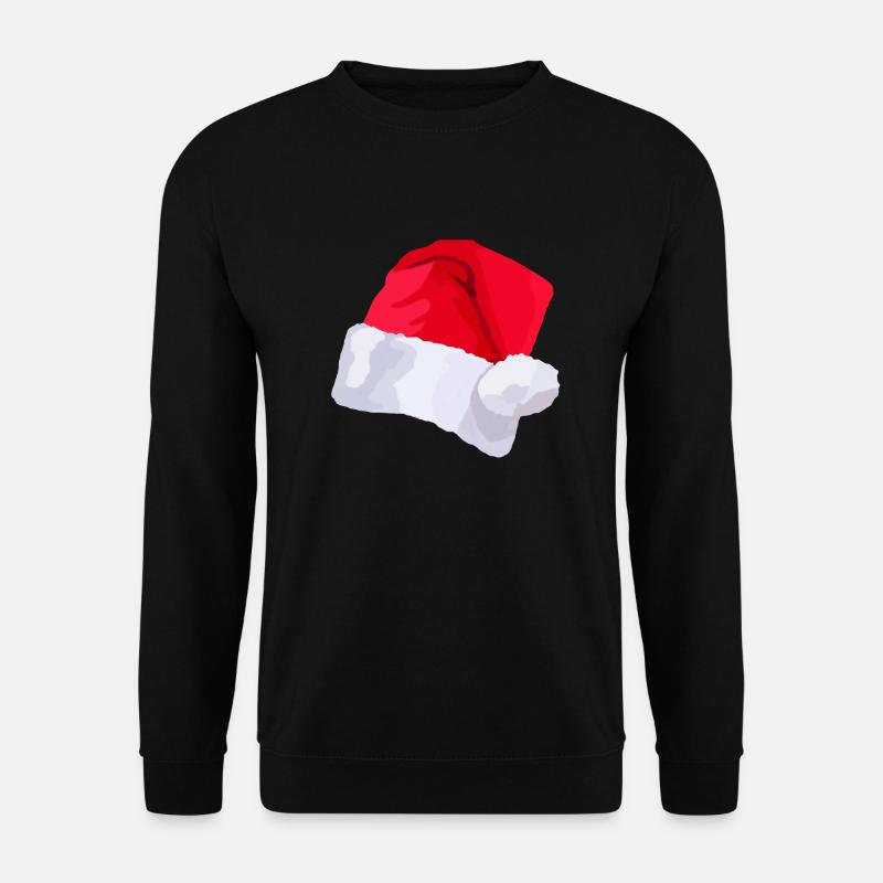 Weihnachtsmütze - Unisex Pullover - Schwarz