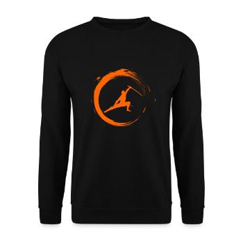 Ninja - Unisex Sweatshirt - black - Front - Alina (178cm) & Michal (187cm)