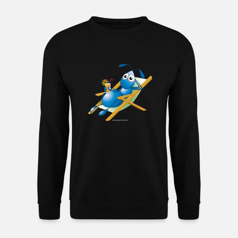 Ant in a deck chair - Unisex Sweatshirt - black