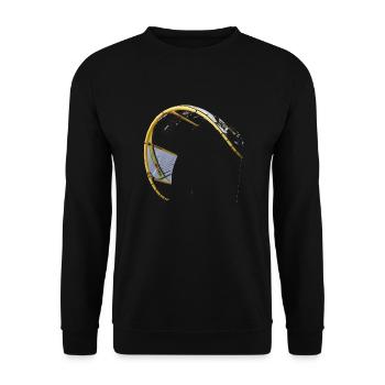 kite kitesurfing co2 - Sweat-shirt Unisexe - noir - Devant - Alina (178cm) & Michal (187cm)
