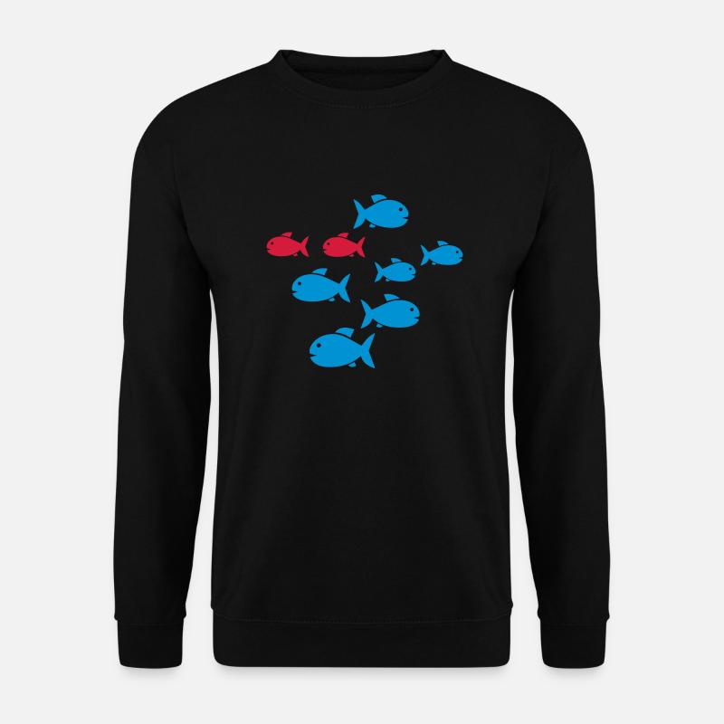 Fische - Unisex Pullover - Schwarz
