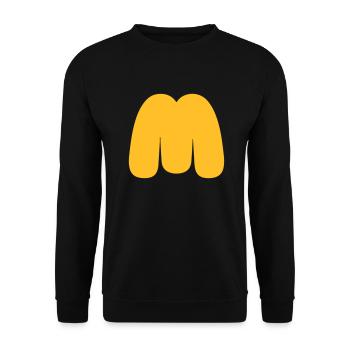 Fat Fast food M - Sweat-shirt Unisexe - noir - Devant - Alina (178cm) & Michal (187cm)