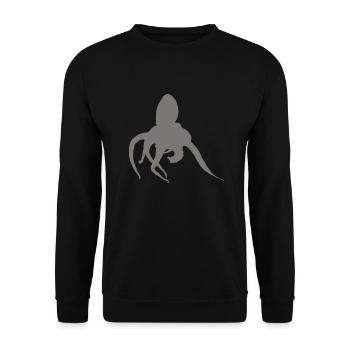 poulpe - Sweat-shirt Unisexe - noir - Devant - Alina (178cm) & Michal (187cm)