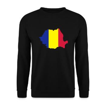 Roumanie - Sweat-shirt Unisexe - noir - Devant - Alina (178cm) & Michal (187cm)
