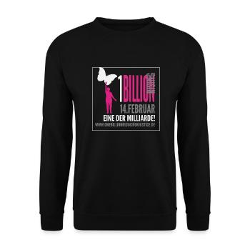 One Billion Rising - eine der Milliarde - Unisex Pullover - Schwarz - Vorne - Alina (178cm) & Michal (187cm)
