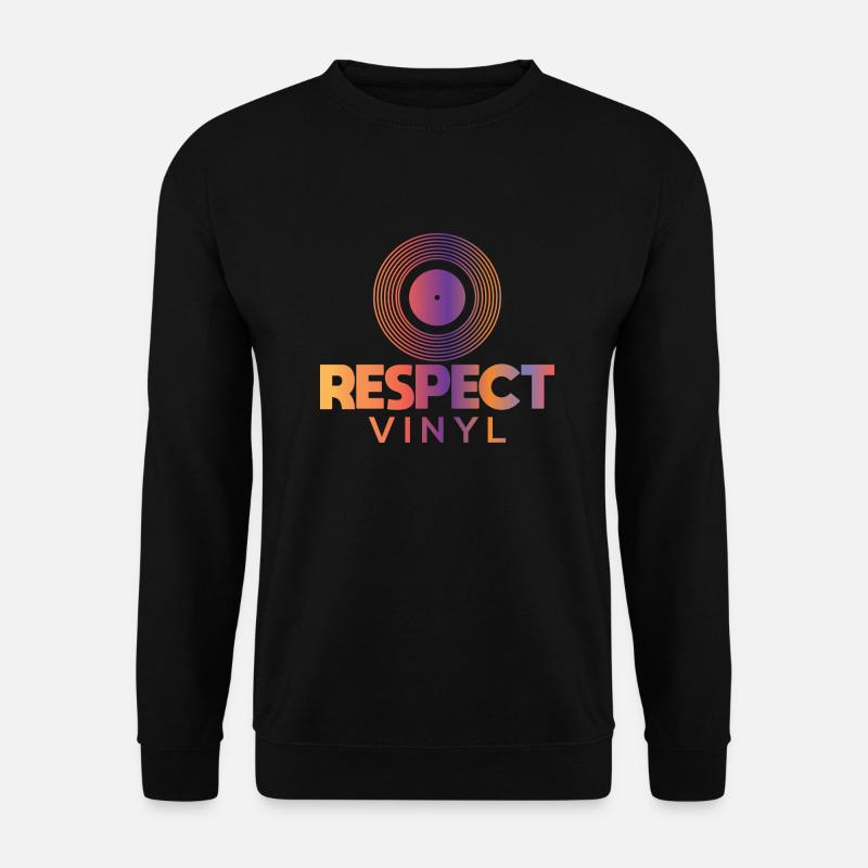 Disco Sisco • Respect Vinyl - Unisex Sweatshirt - black