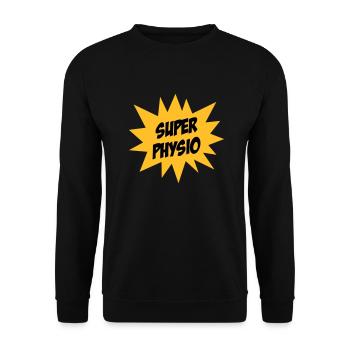 Super Physio - Unisex Sweatshirt - black - Front - Alina (178cm) & Michal (187cm)