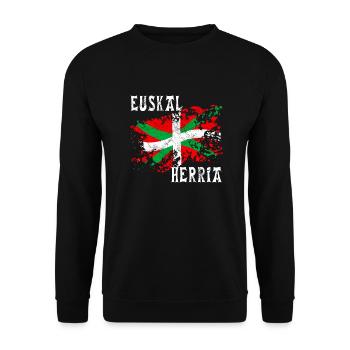 Pays Basque - Euskal Herria 20 - Sweat-shirt Unisexe - noir - Devant - Alina (178cm) & Michal (187cm)