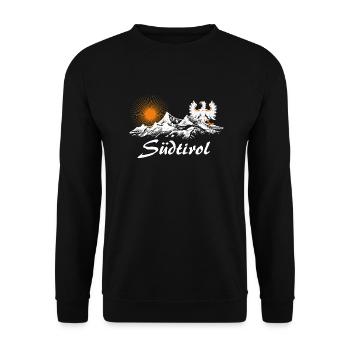 Südtirol - Unisex Pullover - Schwarz - Vorne - Alina (178cm) & Michal (187cm)