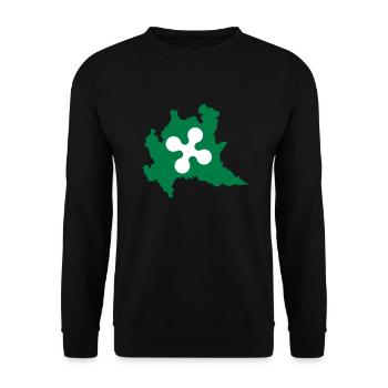 lombardy Italy - Unisex Sweatshirt - black - Front - Alina (178cm) & Michal (187cm)