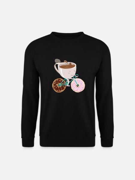 Donut Coffee Bicycle - Sweat-shirt Unisexe - noir