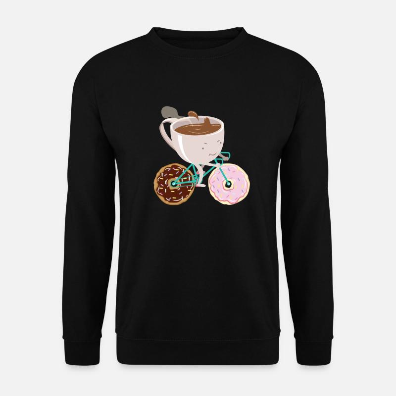 Donut Coffee Bicycle - Sweat-shirt Unisexe - noir