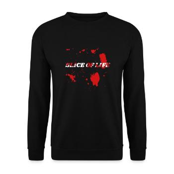 Stück Leben - Unisex Pullover - Schwarz - Vorne - Alina (178cm) & Michal (187cm)