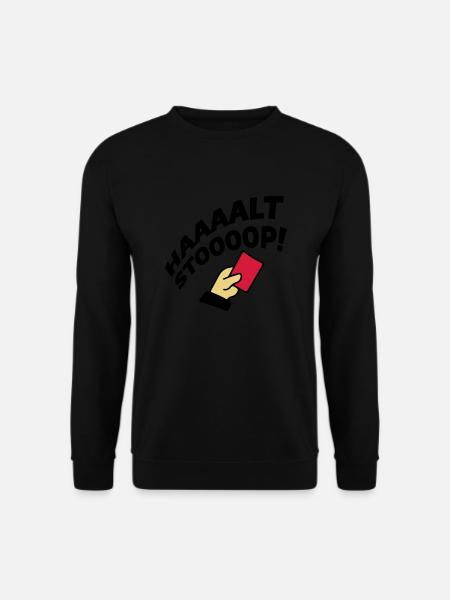 rote karte stop - Unisex Pullover - Schwarz
