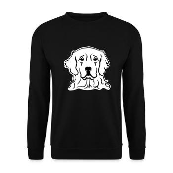 Golden Retriever - Unisex Sweatshirt - black - Front - Alina (178cm) & Michal (187cm)