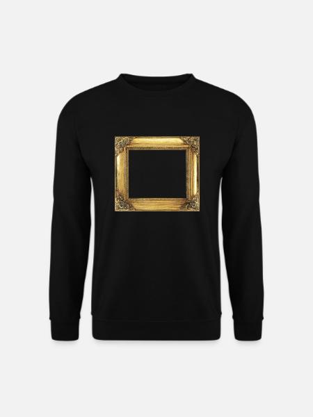 Goldener Bilderrahmen - Unisex Pullover - Schwarz