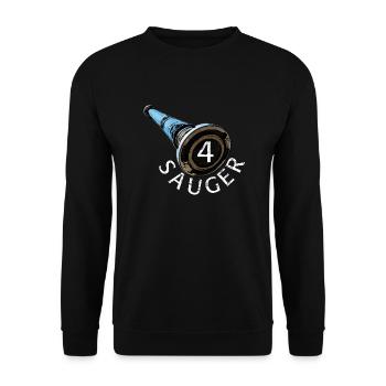 Conception compétition incendie - 4 ventouses - Sweat-shirt Unisexe - noir - Devant - Alina (178cm) & Michal (187cm)