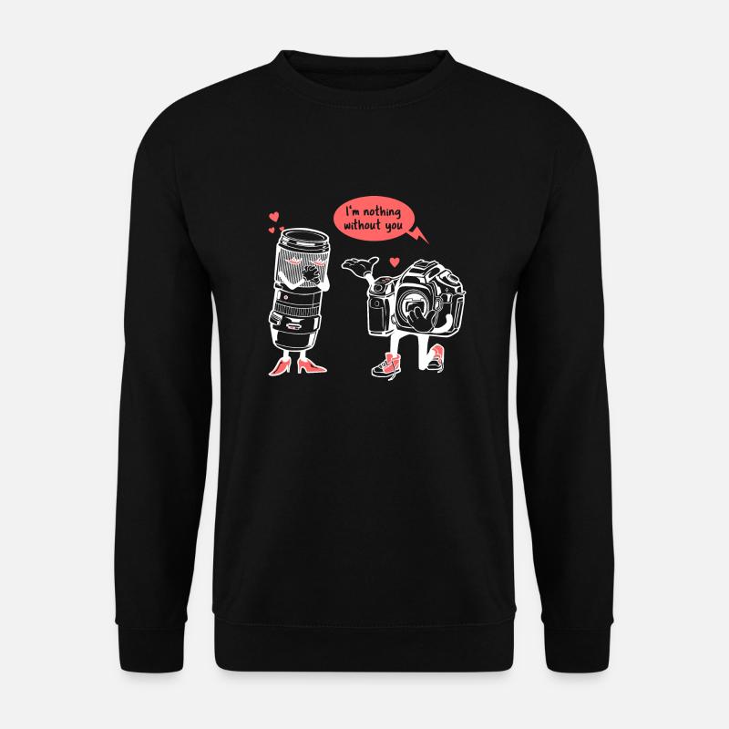 Fotograf Kamera Objektiv - Unisex Pullover - Schwarz