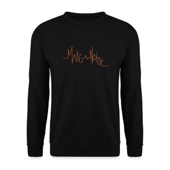 MAKE A NOISE - Sweat-shirt Unisexe - noir - Devant - Alina (178cm) & Michal (187cm)