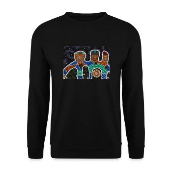 Freundschaft - Unisex Pullover - Schwarz - Vorne - Alina (178cm) & Michal (187cm)
