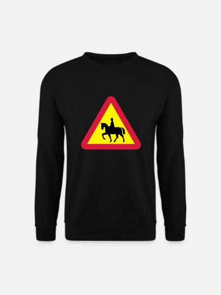 Pferdewarnung - Unisex Pullover - Schwarz