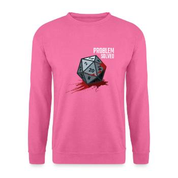D20 Cube - Problem solved - Unisex Sweatshirt - pink - Front