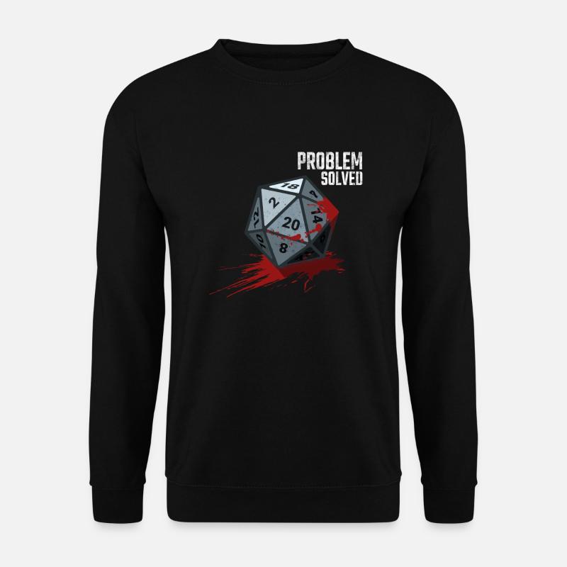 D20 Cube - Problème résolu - Sweat-shirt Unisexe - noir