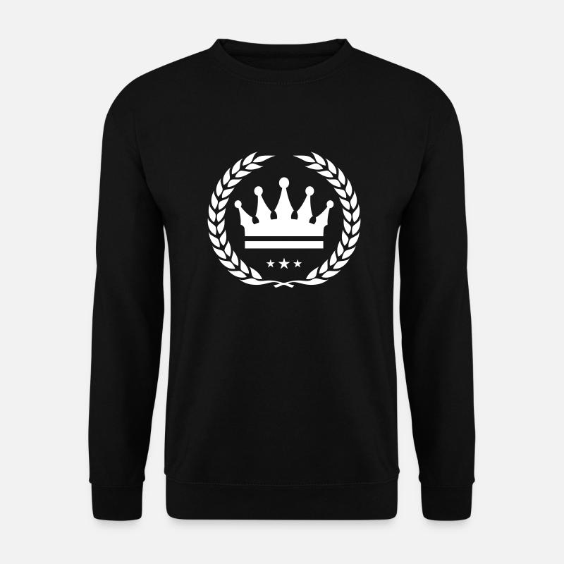krone kranz symbol icon - Unisex Pullover - Schwarz