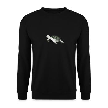 Animaux marins Tortue - Sweat-shirt Unisexe - noir - Devant - Alina (178cm) & Michal (187cm)