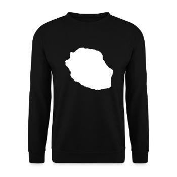 Reunion white - Unisex Sweatshirt - black - Front - Alina (178cm) & Michal (187cm)