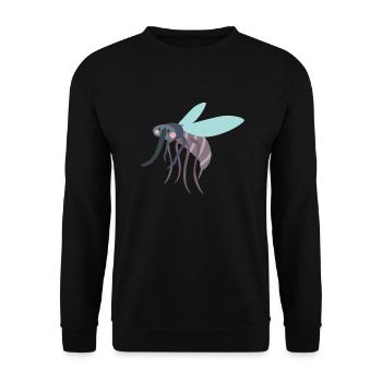 mosquito - Unisex Sweatshirt - black - Front - Alina (178cm) & Michal (187cm)