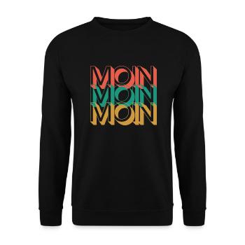 Moin Moin - Unisex Pullover - Schwarz - Vorne - Alina (178cm) & Michal (187cm)