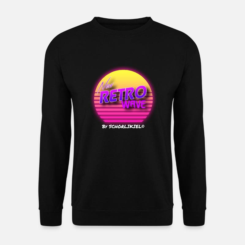 The new retro Wave by schorlikiel - Unisex Pullover - Schwarz