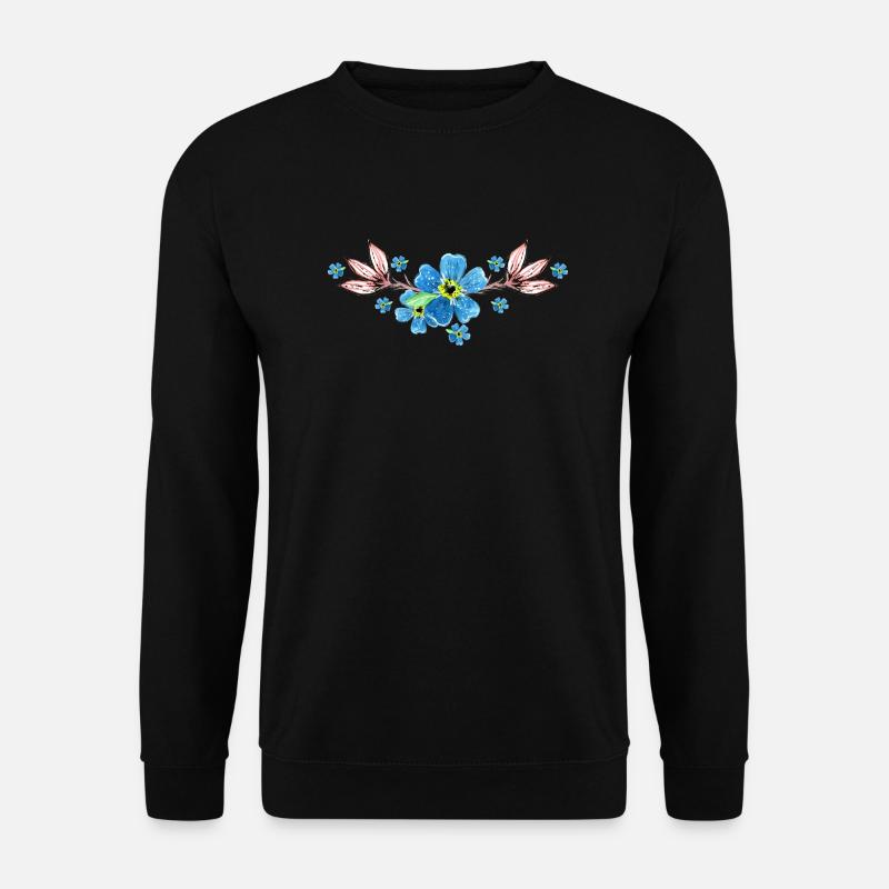 Blumen - Unisex Pullover - Schwarz