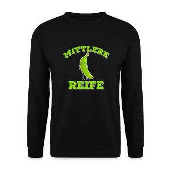 Moyenne maturité Realschule Fin de l’école - Sweat-shirt Unisexe - noir - Devant - Alina (178cm) & Michal (187cm)