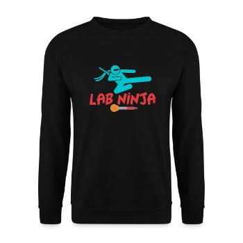 LAB NINJA - MEDICAL LAB TECHNICIAN - Unisex Sweatshirt - black - Front - Alina (178cm) & Michal (187cm)