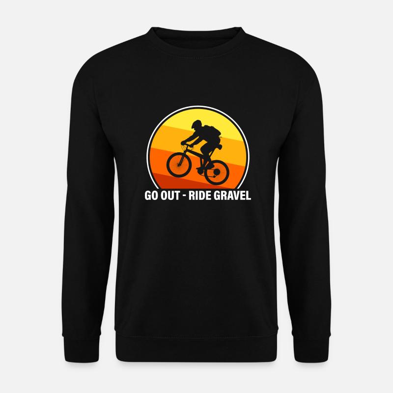 Go out - ride Gravel - Unisex Pullover - Schwarz