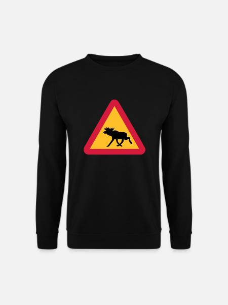 Elch - Unisex Pullover - Schwarz