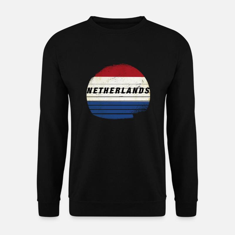 Holland , Netherland - Unisex Pullover - Schwarz