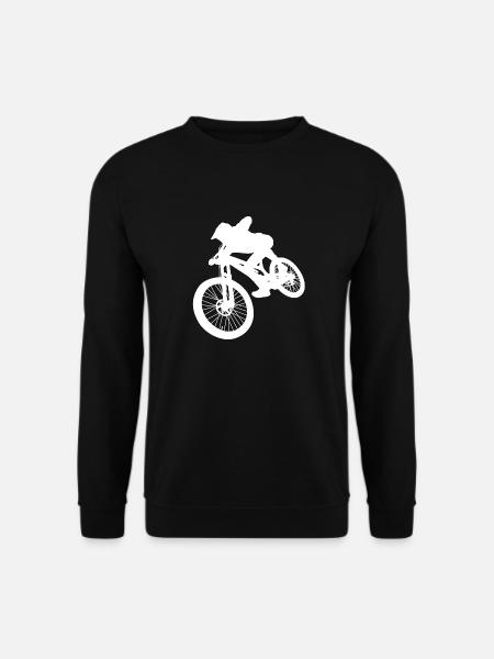 Downhill Mountainbike, Cross Mountainbiker BMX MTB - Unisex Pullover - Schwarz
