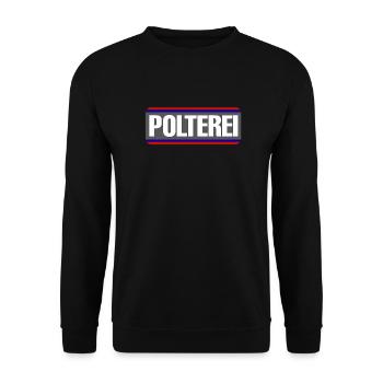 Polterei Spaß Junggesellenabschied - Unisex Pullover - Schwarz - Vorne - Alina (178cm) & Michal (187cm)