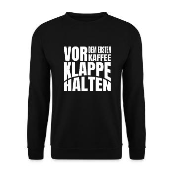 heiß lieben schlafmütze bücher müdigkeit wach - Unisex Pullover - Schwarz - Vorne - Alina (178cm) & Michal (187cm)